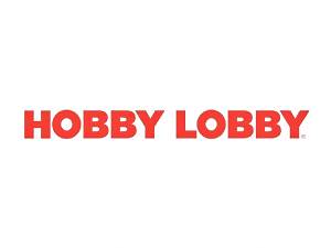 Hobby lobby logo on a white background.